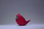 Minimal Birds, How to make 3D paper craft, Make your own Bird 3D Papercraft, diy gift paper model, PDF template kit, 3d Origami Bird decor