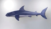 Hammerhead Shark Papercraft, 3D Papercraft, Build Your Own Low Poly Paper Sculpture PDF Download DIY gift, Wall Decor for home, Cricut svg