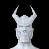 Dragon Mask, Horned Mask Low poly Papercraft, DIY, PDF
