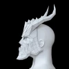Dragon Mask, Horned Mask Low poly Papercraft, DIY, PDF