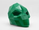 Alien Mask | DIY Paper Mask, Printable Template, Papercraft, 3D Mask, Polygon, Low Poly, Geometric, Costume, Pattern, PDF Download