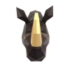 Rhino Head 3D Wall Decor Low poly Papercraft, DIY, PDF