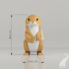 Rabbit Table Decor Low poly Papercraft, DIY, PDF