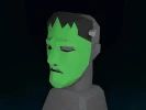 Frankenstein Mask Papercraft, DIY, PDF, Halloween, 3D Mask Template