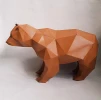 Bear 3D Decor Low poly Papercraft, DIY, PDF