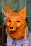 Fox Head Wall Papercraft, Paper Sculpture, Low Poly PDF Template, DIY Decor & Gift Fox Head Wall Papercraft, Paper Sculpture, Low Poly PDF Template, DIY Decor & Gift