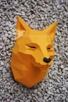 Fox Head Wall Papercraft, Paper Sculpture, Low Poly PDF Template, DIY Decor & Gift Fox Head Wall Papercraft, Paper Sculpture, Low Poly PDF Template, DIY Decor & Gift