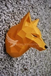 Fox Head Wall Papercraft, Paper Sculpture, Low Poly PDF Template, DIY Decor & Gift Fox Head Wall Papercraft, Paper Sculpture, Low Poly PDF Template, DIY Decor & Gift
