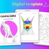 Chupacabra 3D Decor Low poly Papercraft, DIY, PDF, Monster Papercraft