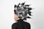 Porcupine Mask, PDF Template, Polygonal Paper Art, Paper craft pdf, Papermask Low poly, 3d mask, Costume diy, Origami, PDF