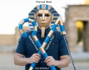 Tut Mask, Pharaoh Tutankhamun Mask | DIY Paper Mask, Printable Template, Papercraft, 3D Mask, Polygon, Low Poly, Geometric, Costume, Pattern