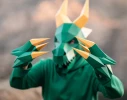 Dragon Costume Set | Mask + Claws + Wings | Printable Templates, DIY Papercraft, Polygon, Low Poly, Geometric, 3D, Pattern, PDF Download