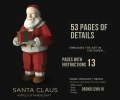 Santa Claus Low Poly Papercraft, Paper Sculpture, Low Poly PDF Template, DIY Decor & Gift