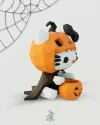 Hello Kitty Pumpkin Costume and Wearing a Cloak Low Poly Papercraft
