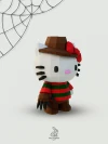 Hello Kitty Freddy Krueger Costume Low Poly Papercraft