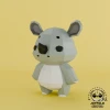 JoyFold Doll Rinoceronte Papercraft/Template PDF/Low Poly/Papercraft/ 3D Art/ Origami/Party/Home Decor