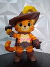 Puss in Boots Low Poly Papercraft Templates Gift DIY Decoration BOYKA
