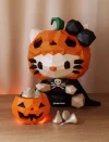 Hello Kitty Pumpkin Costume and Wearing a Cloak Low Poly Papercraft