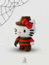 Hello Kitty Freddy Krueger Costume Low Poly Papercraft