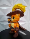 Puss in Boots Low Poly Papercraft Templates Gift DIY Decoration BOYKA