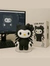 Hello Kitty Black Spider Costume Low Poly Papercraft