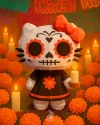 Hello Kitty Catrina Costume Low Poly Papercraft