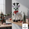 Christmas Reindeer Low Poly Papercraft Template Pepakura PDF DIY Handmade