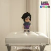 Sasuke, Anime Template, DIY 3d Model, FanArt, Paper Sculpture, Low Poly, Pepakura, Craft, Manualidad, Paper Art
