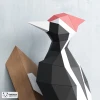 Woodpecker Papercraft, DIY Wall Decor, Low Poly Papercraft