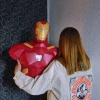 Ironman Papercraft Hero, Paper Sculpture, Low Poly PDF Template, DIY Decor & Gift