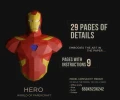 Ironman Papercraft Hero, Paper Sculpture, Low Poly PDF Template, DIY Decor & Gift