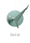 Papercraft Shark Tail 3D Template DIY Paper Tail Low Poly Pepakura Pattern
