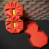 8 March Box Low poly Papercraft DIY Template