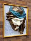 Jesus Face 3D Wall Decor Low poly Papercraft, DIY, PDF