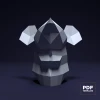 Mouse Papercraft Low Poly Decoration, PDF Template, DIY Paper 3D CumulusCraft