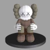 Kaws Sitting, Kaws Sentado PDF Papercraft Templates, Paper Art and Craft for Home Decor, DIY, 3DIER, PDF Patterns, Papercraft Templates, Low Poly