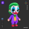 Baby Joker, DC Universe Papercraft Low Poly 3d DIY Kenart10