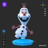 Olaf, Frozen, Walt Disney, Halloween Papercraft Low Poly 3d DIY Kenart10