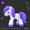 Dulce, My Little Pony Papercraft Low Poly 3d DIY Kenart10