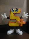Five with Plus Papercraft Template - Low Poly, Pepakura PDF, DIY Handmade, Home Decoration, Creative Gifts
