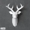 Deer Papercraft, DIY Paper Sculpture, Wall Decor, Low Poly Papercraft