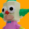Krusty the Clown 3D Digital Template PDF | DIY Papercraft | The Simpsons| Instant Download |