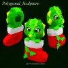 Little Dragon in a Boot Papercraft Template - Low Poly, Pepakura PDF, DIY Handmade, Home Decoration, Creative Gifts