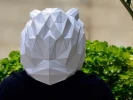 Lion Mask Papercraft, DIY, Low-poly Papercraft