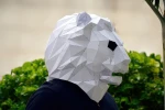 Lion Mask Papercraft, DIY, Low-poly Papercraft