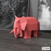 Elephant Papercraft, DIY Paper Sculpture, Low Poly Papercraft