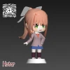 [Doki Doki Literature Club] Monika Chibi Papercraft