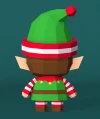 Christmas Elf Papercraft Templates, Paper Art and Craft for Home Decor, DIY, 3DIER, PDF Patterns, Papercraft Templates, Low Poly