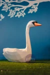 Swan PDF Template, Low Poly, Paper Sculpture, DIY, Pepakura Pattern, Handmade, Papercraft, Lowpoly, Lowpoly Papercraft