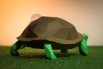 Turtle, Tortoises PDF Template, Low Poly, Paper Sculpture, DIY, Pepakura Pattern, Handmade, Papercraft, Lowpoly, Lowpoly Papercraft